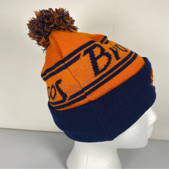 Denver Broncos beanie NWOT unisex fleece lined pompom - Picture 4 of 6